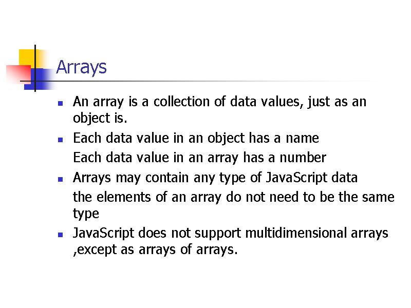 Arrays