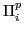 $ \Pi_i^p$