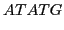 $\displaystyle ATATG$