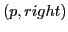 $\displaystyle (p, right)$