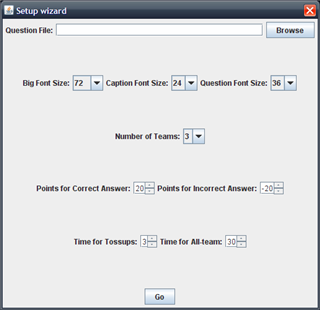 Configuration Screen